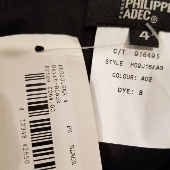 Ladies Skirt Suit. Day into Evening Wear. Jacket 2 Skirt 4 NWT PHILIPPE ADEC. - Picture 11 of 12